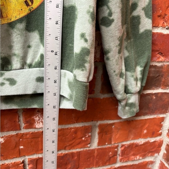 Guns & Roses Womens Large Green Tie Dye Graphic Band Tee Sweatshirt - Picture 6 of 7